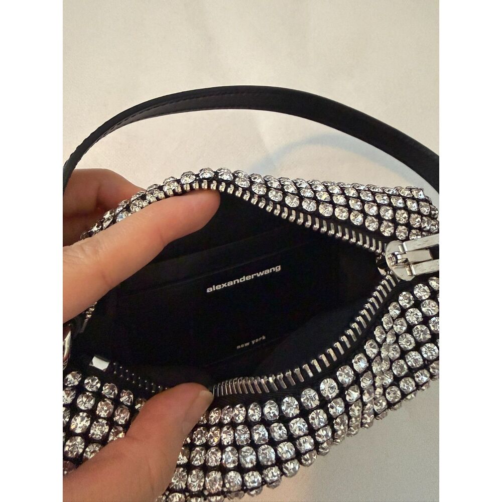 Alexander Wang Heiress Pouch in Crystal Rhinestones Crossbody Bag Purse - Picture 5 of 8
